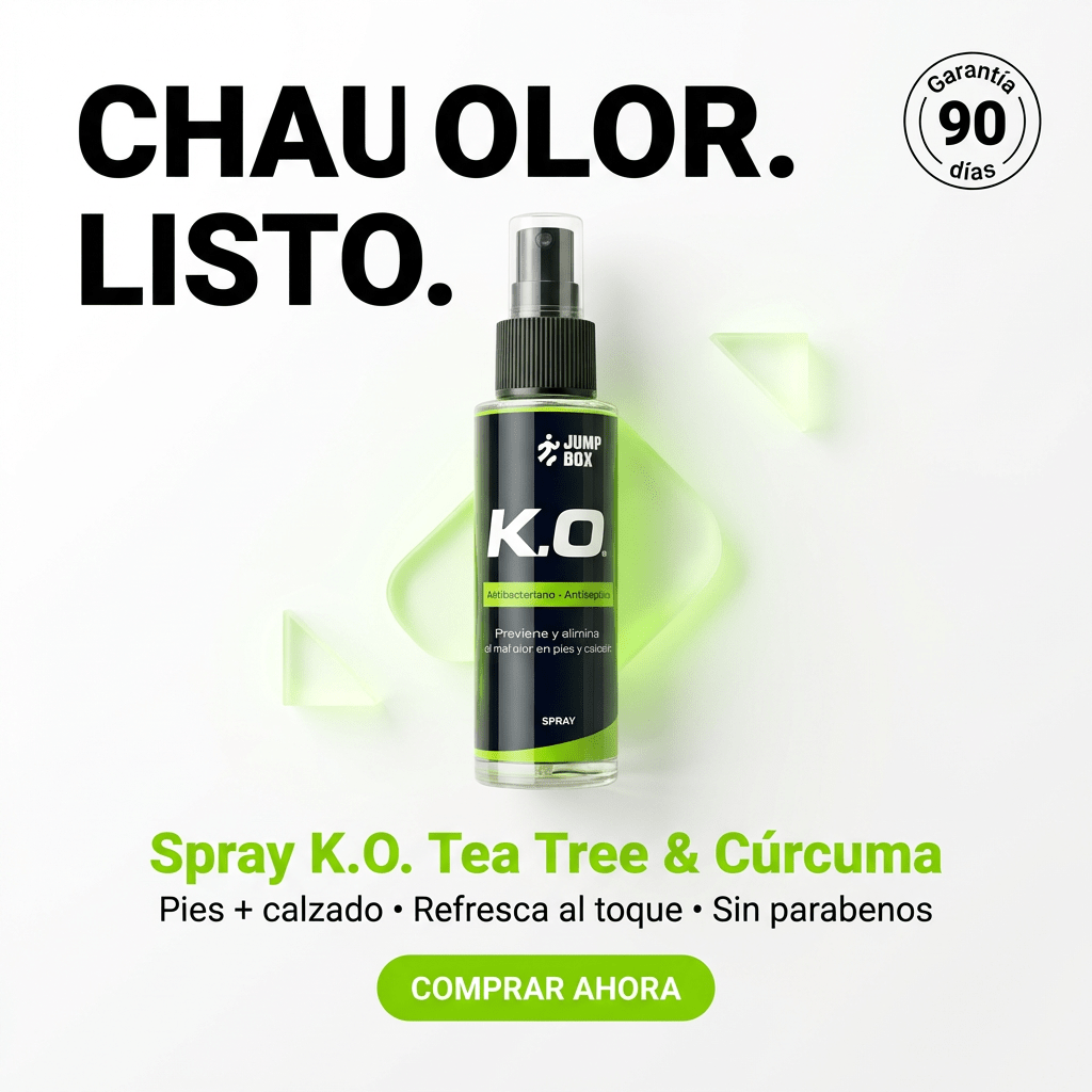 Spray K.O. - Elimina Mal Olor, Bacterias en Pies y Calzado - Jump - Box Arg