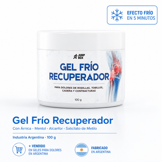 Gel Frío Recuperador Para Dolores Articulares y Musculares 100g.