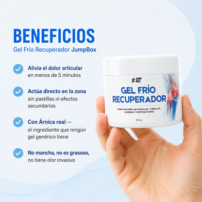 Gel Frío Recuperador Para Dolores Articulares y Musculares 100g.