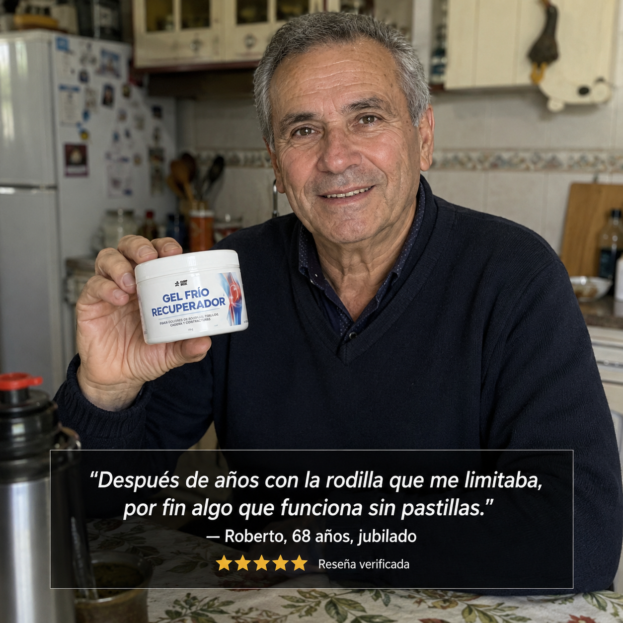 Gel Frío Recuperador Para Dolores Articulares y Musculares 100g.