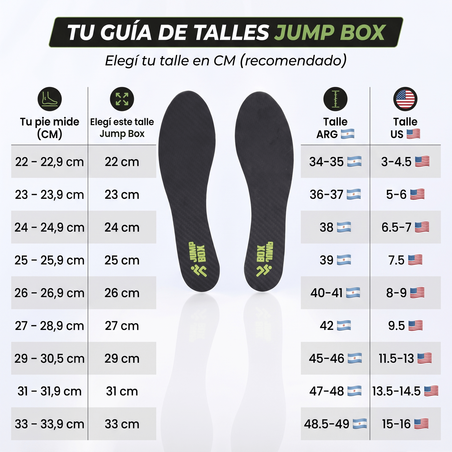 Plantillas 100% Fibra de Carbono para Amantes del Deporte - Nico de Jump Box