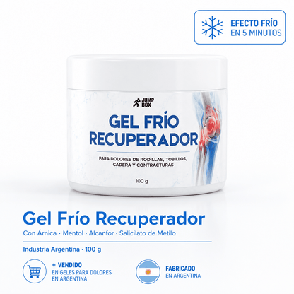 Gel Frío Recuperador Para Dolores Articulares y Musculares 100g. - Nico de Jump Box
