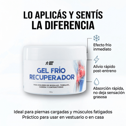 Gel Frío Recuperador Para Dolores Articulares y Musculares 100g. - Nico de Jump Box
