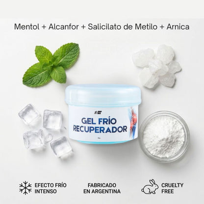 Gel Frío Recuperador Para Dolores Articulares y Musculares 50g - Nico de Jump Box