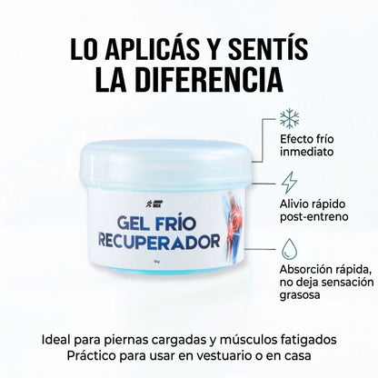 Gel Frío Recuperador Para Dolores Articulares y Musculares 50g - Nico de Jump Box