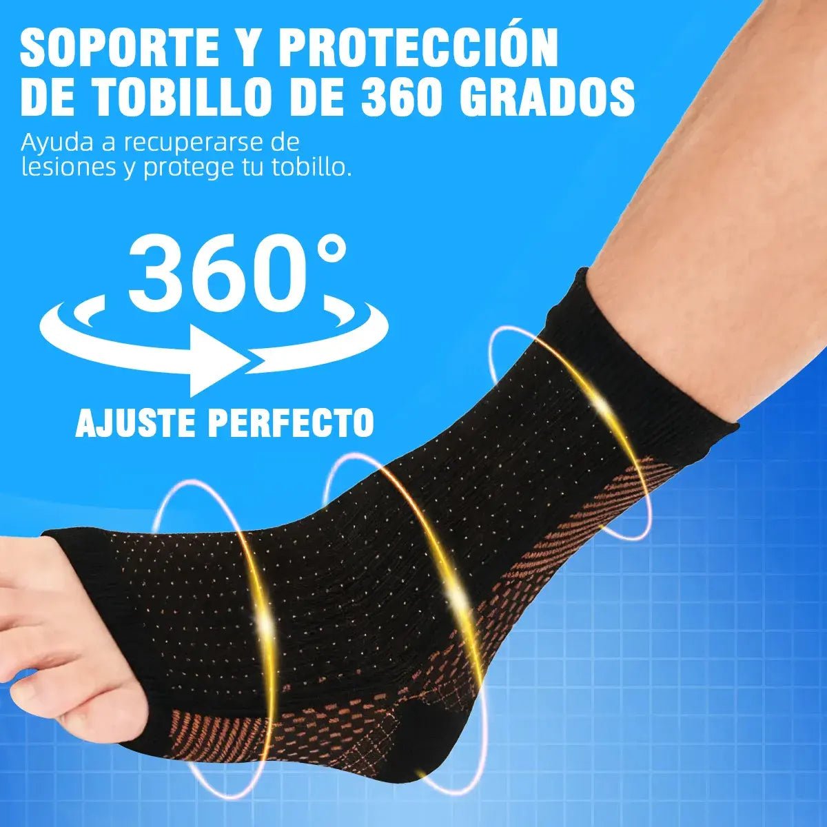 Media de Compresión Corta con Soporte de Arco y Tobillo - Nico de Jump Box