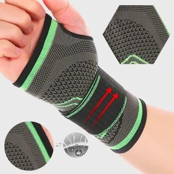 Muñequera Ajustable con Velcro y Soporte de Palma - Nico de Jump Box