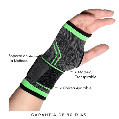 Muñequera Ajustable con Velcro y Soporte de Palma - Nico de Jump Box