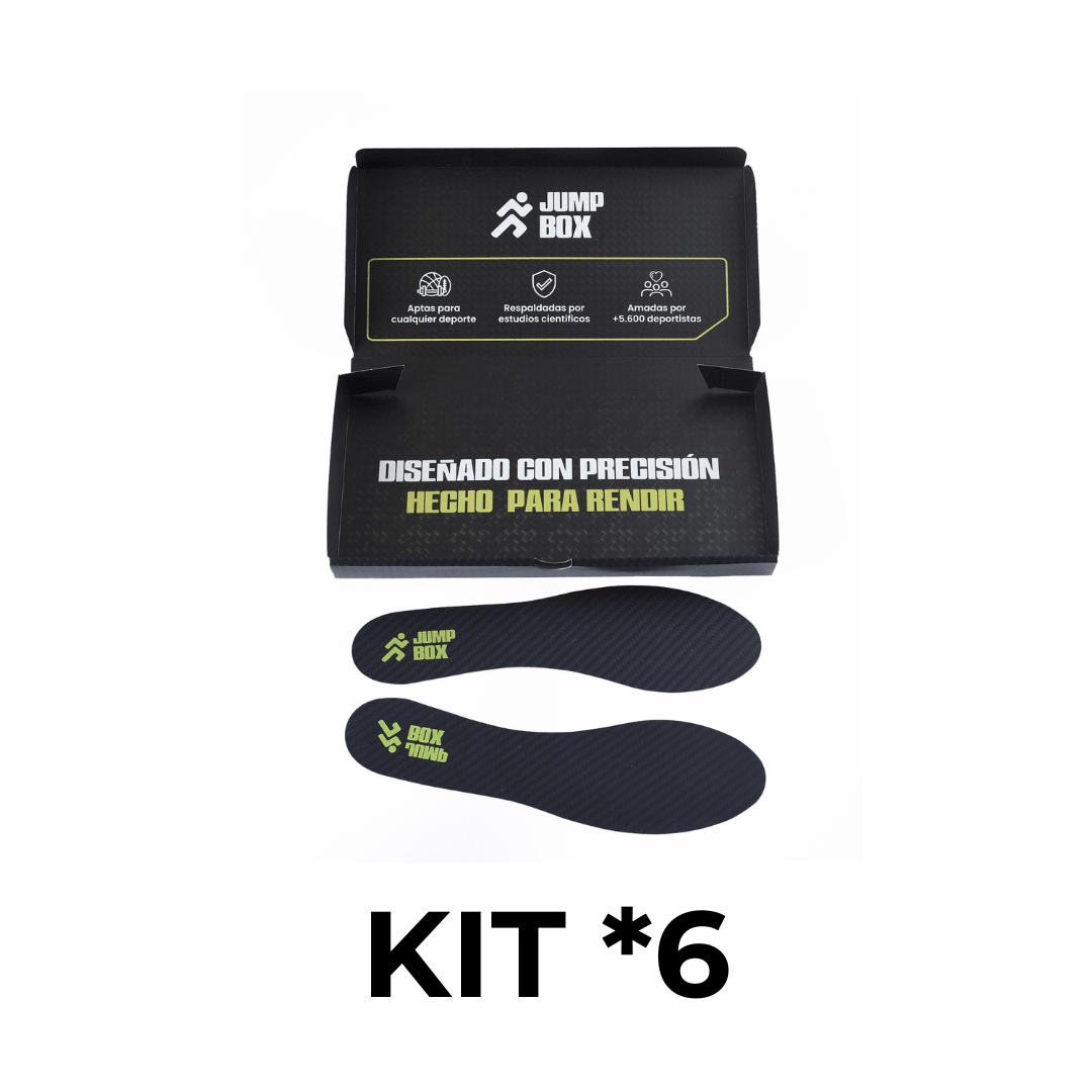 PACK x6 - Plantillas Fibras de Carbono - Nico de Jump Box