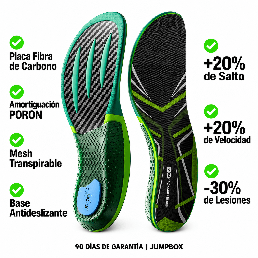 Plantilla Pro de Fibra de Carbono con Amortiguación - Nico de Jump Box