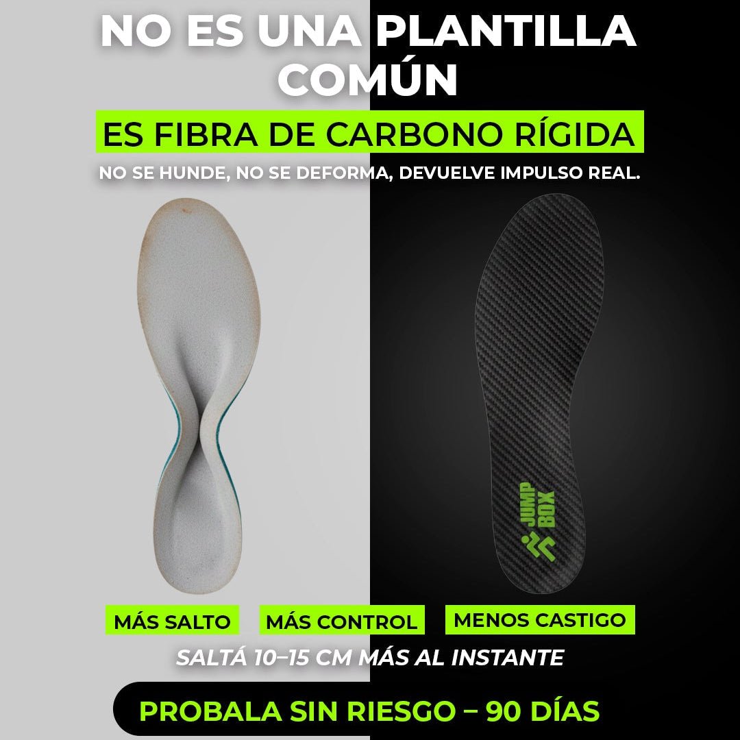 Plantillas 100% Fibra de Carbono para Amantes del Deporte - Nico de Jump Box