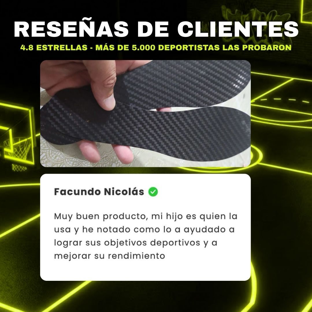 Plantillas de Fibra de Carbono para Alto Rendimiento. - Jump - Box Arg