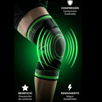 Rodillera Deportiva de Compresión con Doble Velcro Ajustable - Nico de Jump Box