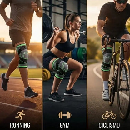 Rodillera Deportiva de Compresión con Doble Velcro Ajustable - Nico de Jump Box