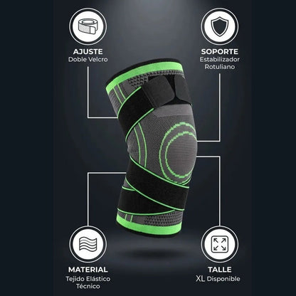 Rodillera Deportiva de Compresión con Doble Velcro Ajustable - Nico de Jump Box
