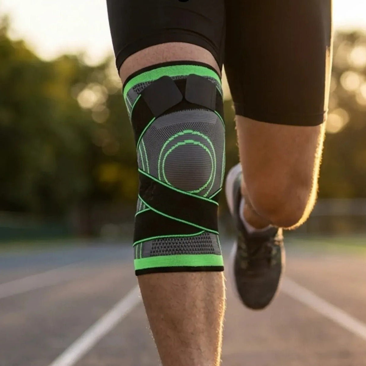 Rodillera Deportiva de Compresión con Doble Velcro Ajustable - Nico de Jump Box
