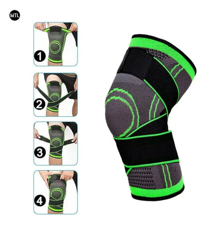 Rodillera Deportiva de Compresión con Doble Velcro Ajustable - Nico de Jump Box