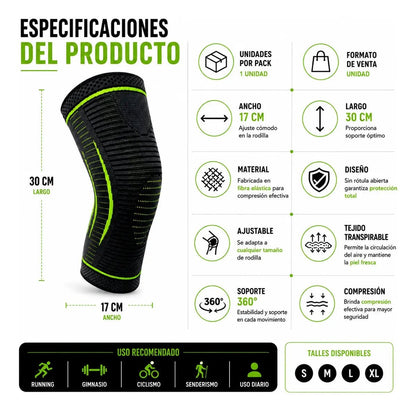 Rodillera Elástica de Compresión - Nico de Jump Box