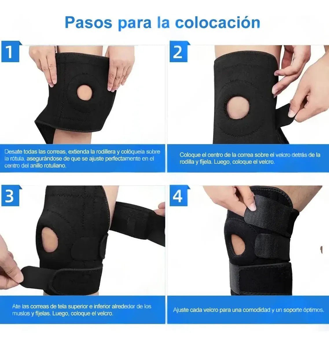 Rodillera Reforzada de Neopreno con Rótula Abierta - Nico de Jump Box