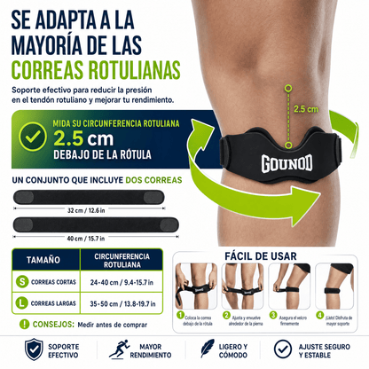 Rodillera Rotuliano Reforzada Deportiva - Jump Box & Gounod - Nico de Jump Box