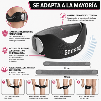 Rodillera Rotuliano Reforzada Deportiva - Jump Box & Gounod - Nico de Jump Box