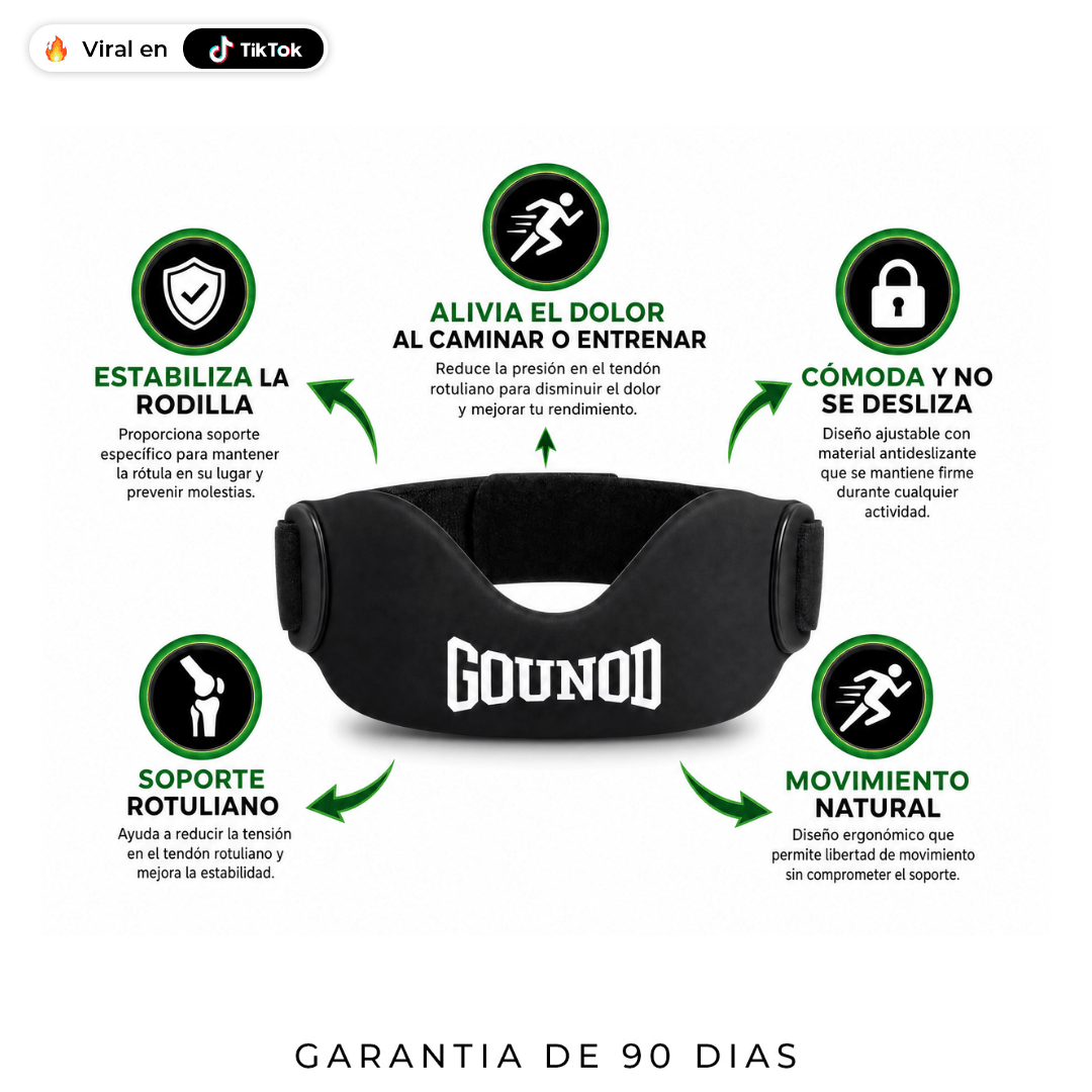 Rodillera Rotuliano Reforzada Deportiva - Jump Box & Gounod - Nico de Jump Box