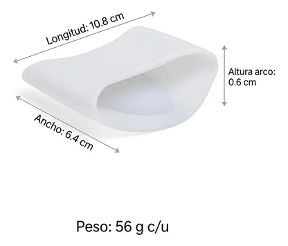 Soporte de Arco Plantar de Silicona · Par · Talle Único - Nico de Jump Box