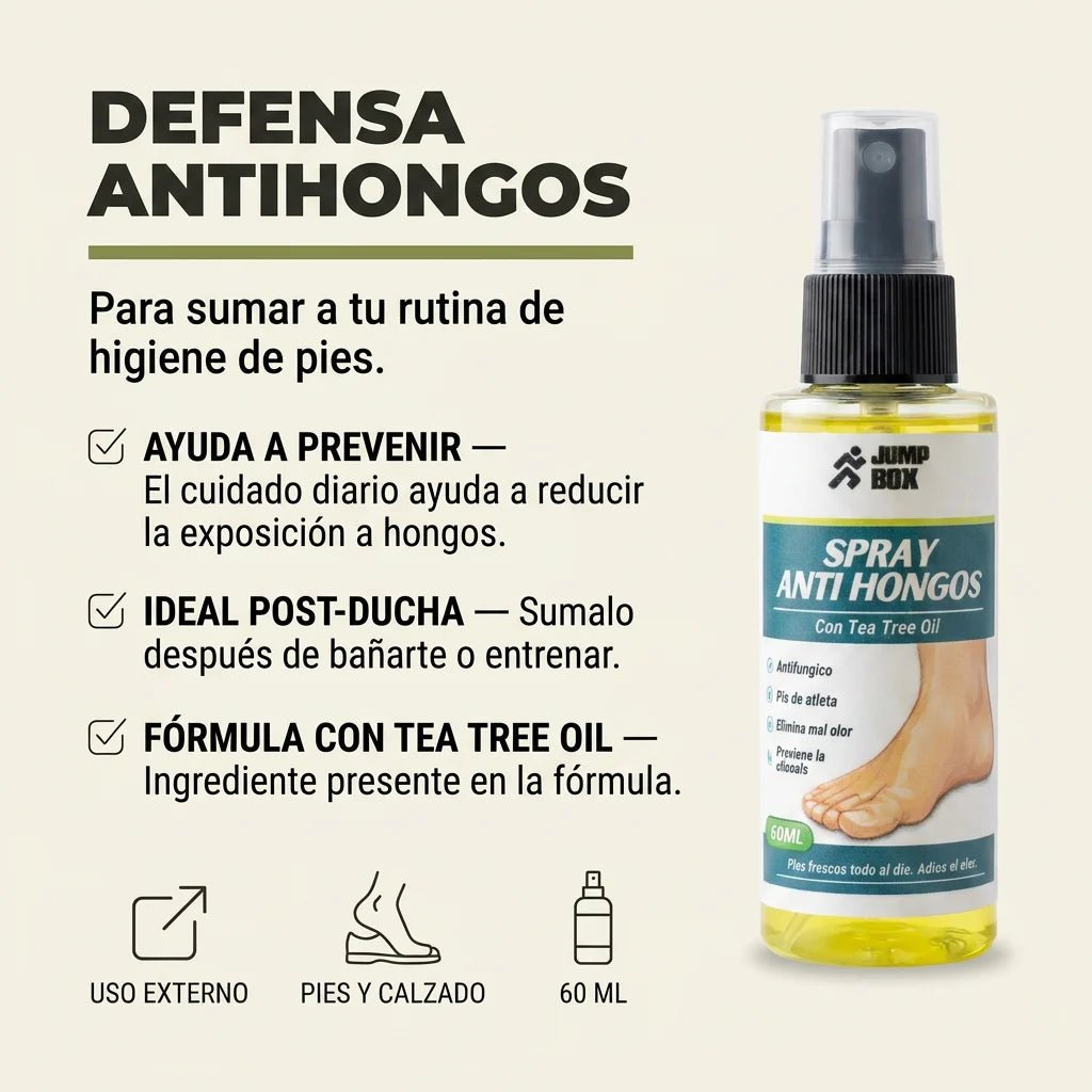 Spray Anti Hongos para Pies y Calzado 60ml - Nico de Jump Box