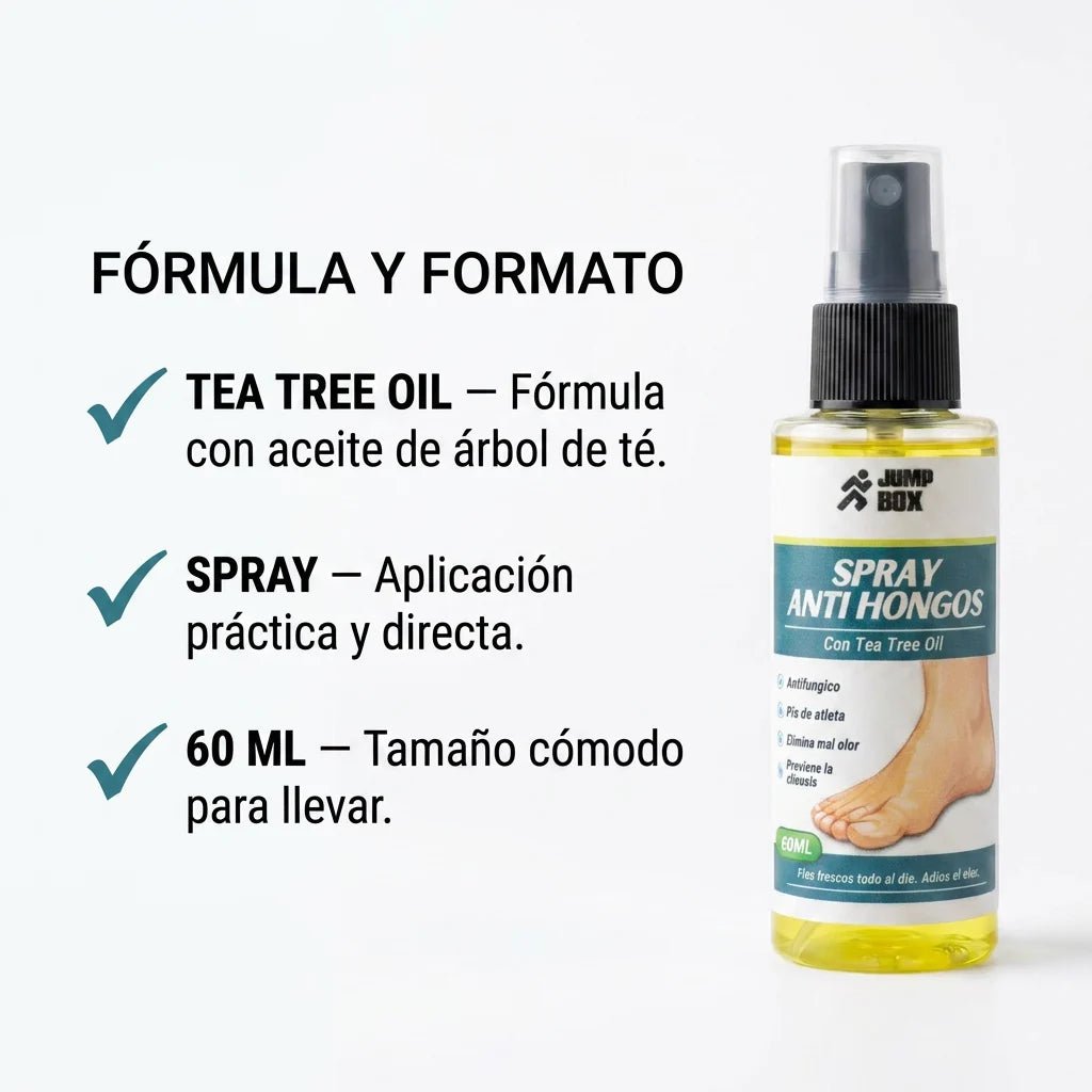 Spray Anti Hongos para Pies y Calzado 60ml - Nico de Jump Box