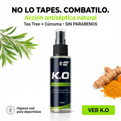 Spray K.O. - Elimina Mal Olor, Bacterias en Pies y Calzado - Jump - Box Arg