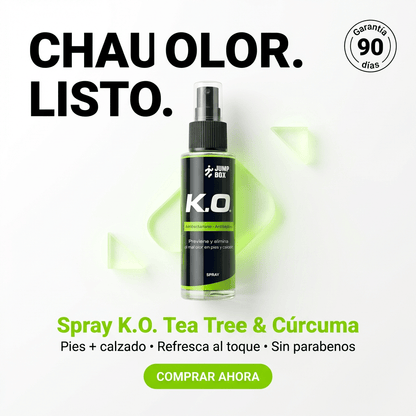 Spray K.O. - Elimina Mal Olor, Bacterias en Pies y Calzado - Jump - Box Arg