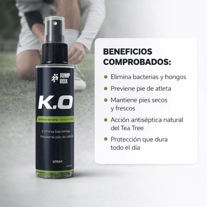 Spray K.O. Tea Tree & Cúrcuma | Elimina Mal Olor y Bacterias en Pies y Calzado - Jump - Box Arg