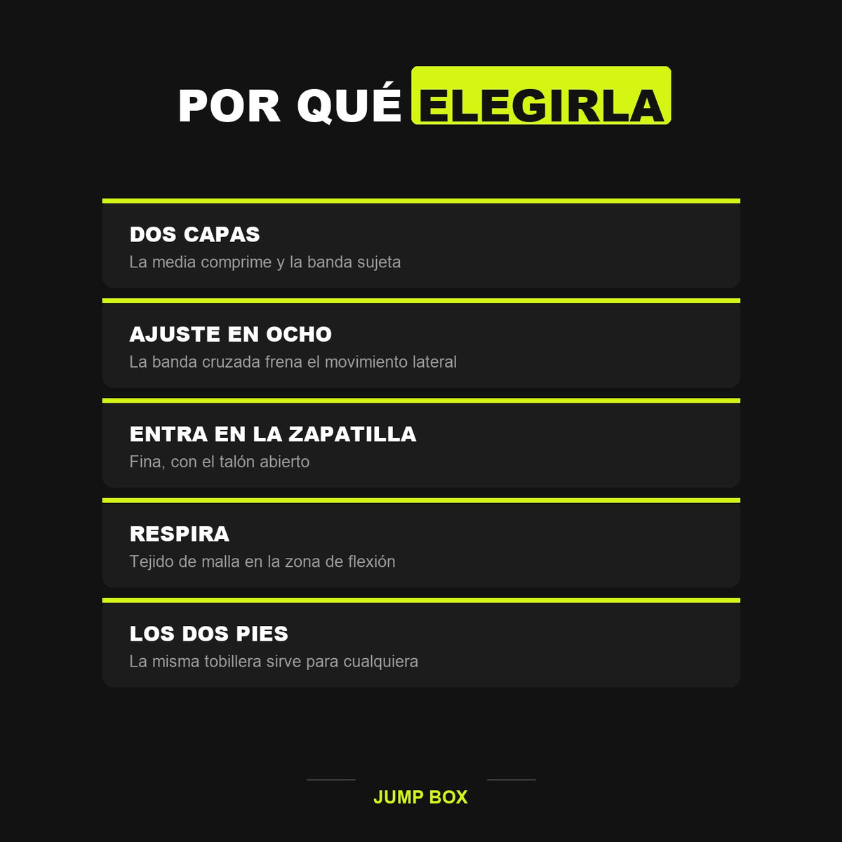 Por que elegirla: dos capas, ajuste en ocho, entra en la zapatilla, respira, sirve para los dos pies